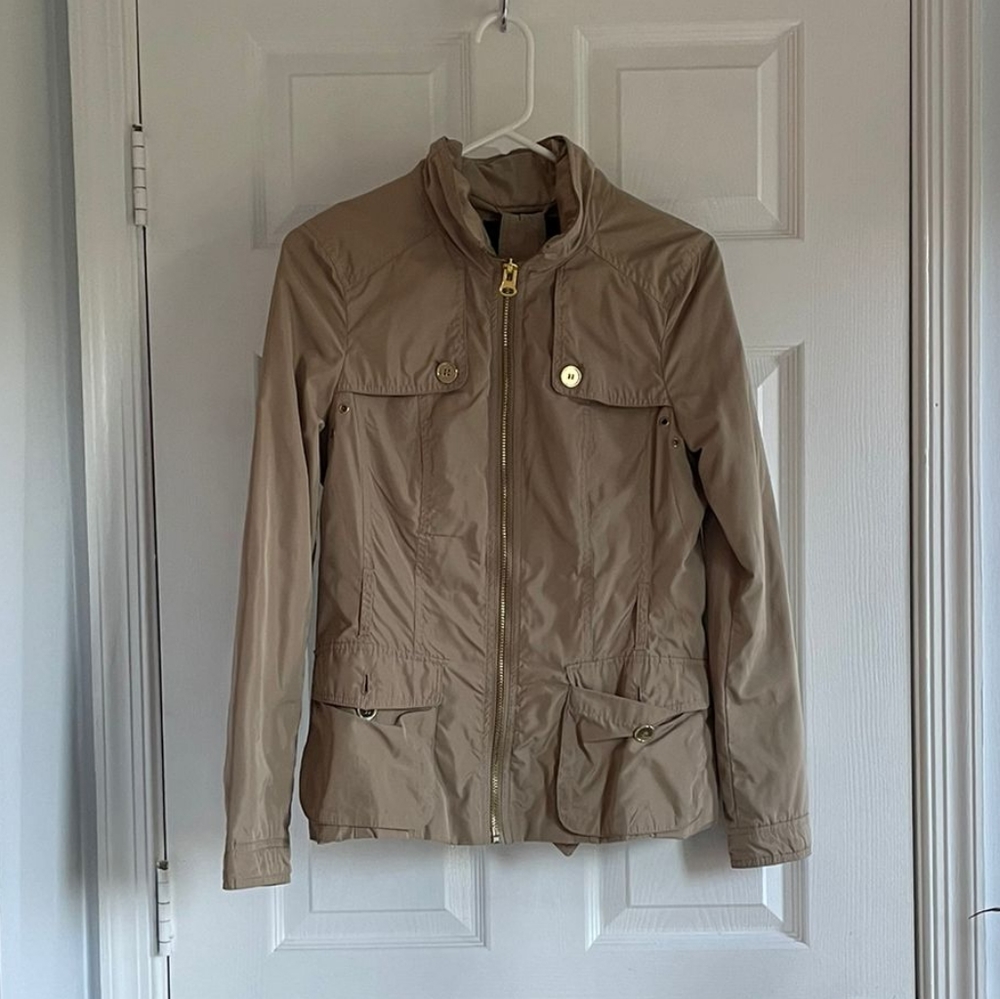 Zara Basics Beige Coat with Belt Size S